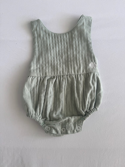 Sage Muslin Romper