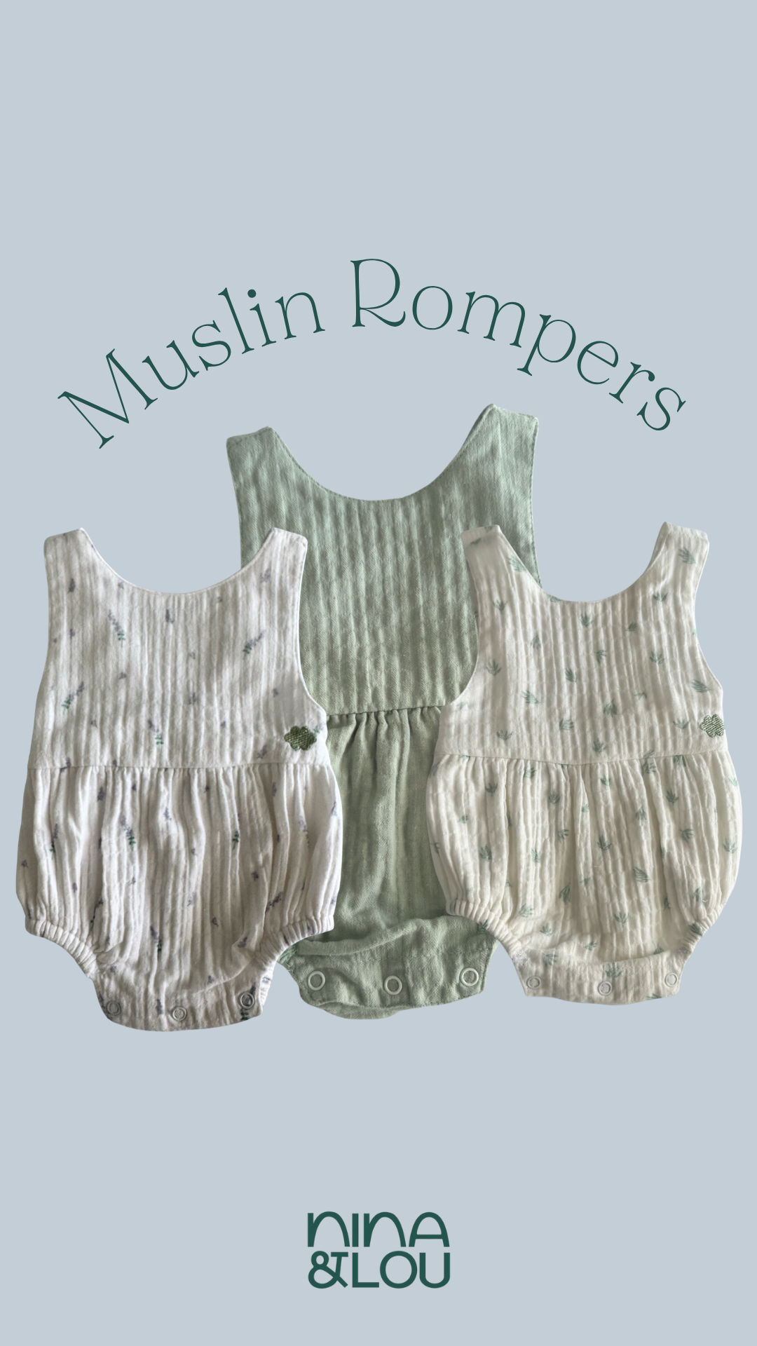 Sage Muslin Romper